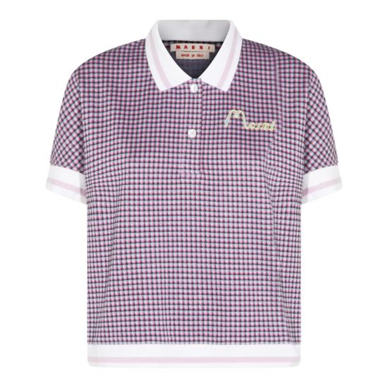 26SS 마르니 폴로 티셔츠 THJE0389S0UTVA63CHC20 White