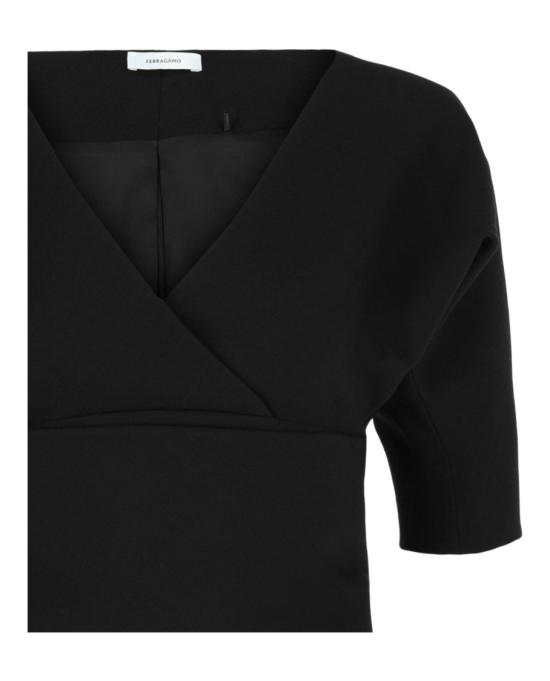  살바토레 페라가모 반팔 티셔츠 13C782 767578 00002 38 Black - SALVATORE FERRAGAMO