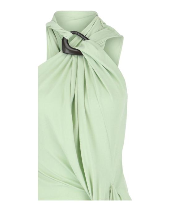  살바토레 페라가모 미디 원피스 13E761 773055 30110 42 White - SALVATORE FERRAGAMO