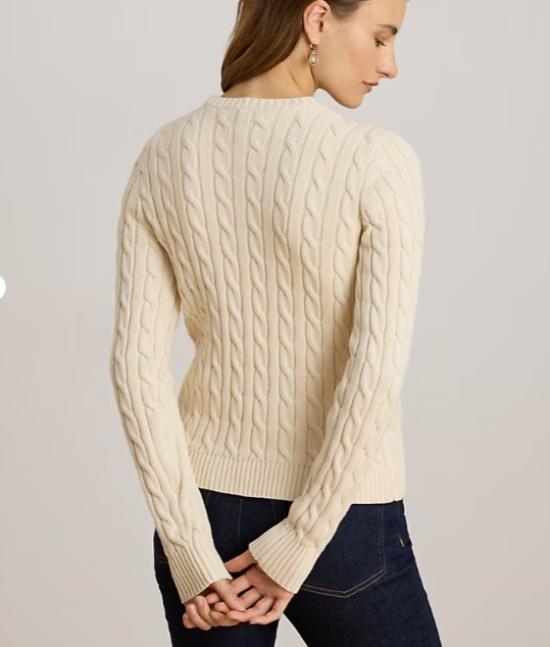 26SS 폴로 랄프로렌 가디건 RALHAN LONG SLEEVE CARDIGAN MASCARPONE CREAM Neutrals - POLO RALPH LAUREN