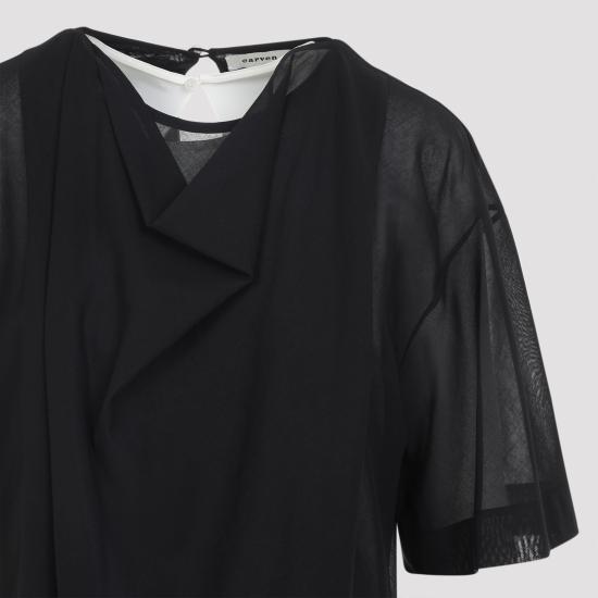 26SS 까르벵 미디 원피스 6261K21027 N999 DEEP BLACK - CARVEN