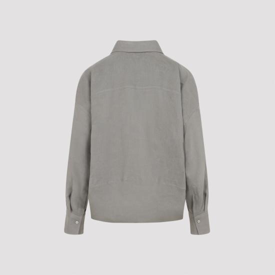 26SS 브루넬로 쿠치넬리 블라우스 MA698MQ705 C1063 KHAKI - BRUNELLO CUCINELLI