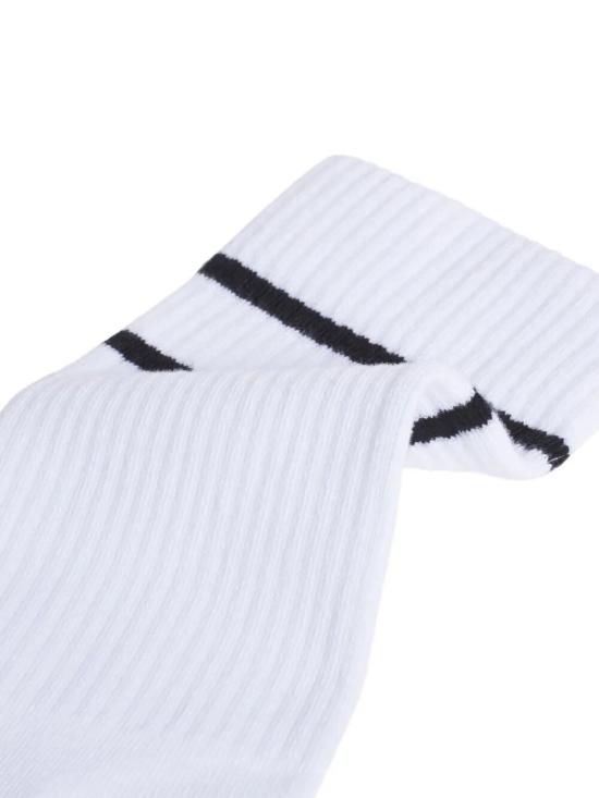 26SS 메종키츠네 양말 QU06401KT1173 M186 WHITE BLACK - MAISON KITSUNE