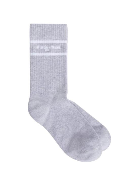 26SS 메종키츠네 양말 QU06401KT1173 0498 URBAN GREY WHITE