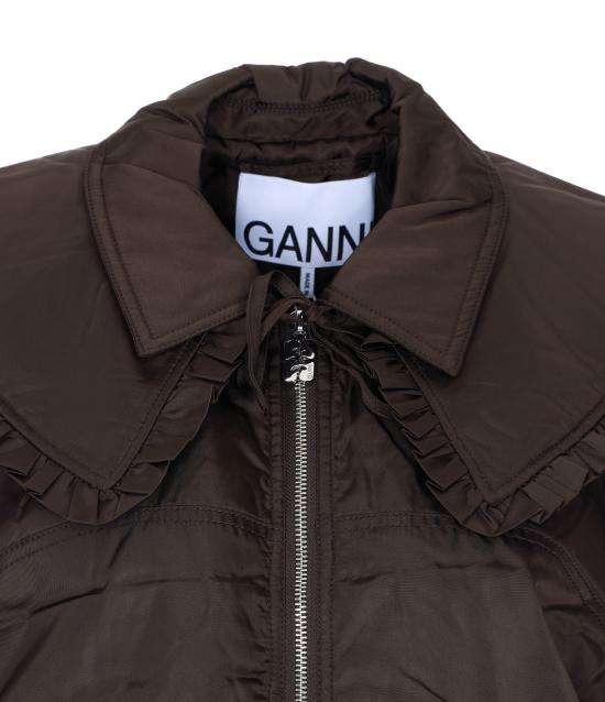 26SS 가니 나일론 봄버 자켓 A1010046 ZWX Brown - GANNI