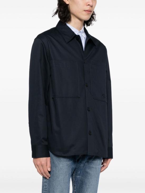  메종키츠네 긴팔 셔츠 MM00401WW0078 P492 Blue - MAISON KITSUNE