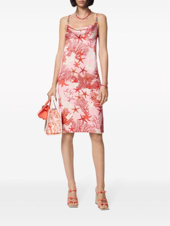  베르사체 미디 원피스 1016408 1A11724 5PB50 Pink - VERSACE