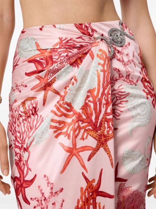  베르사체 미디 스커트 1016421 1A11713 5PB50 Pink - VERSACE