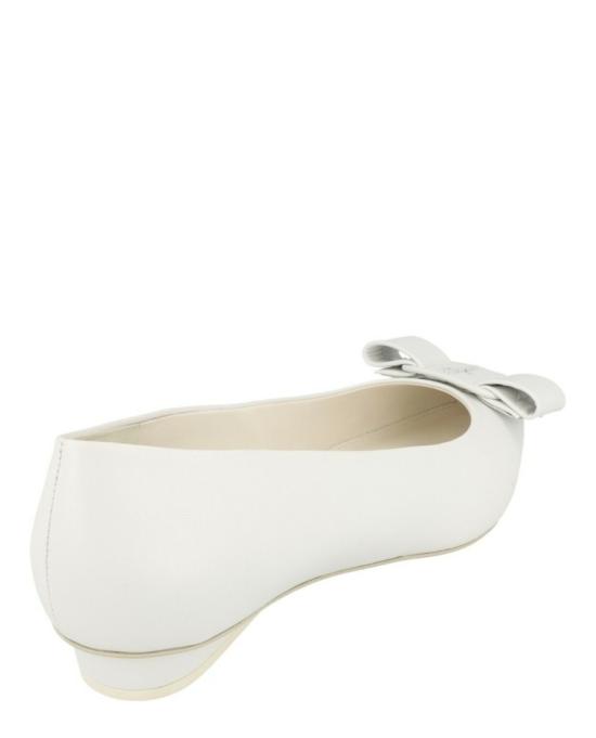  살바토레 페라가모 플랫 슈즈 01R252 730596 1C 10002 9 5 White - SALVATORE FERRAGAMO