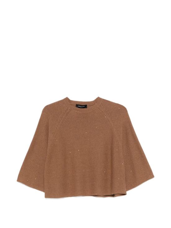 26SS 파비아나 필리피 반팔 티셔츠 MAD266F349 D2731268 Brown