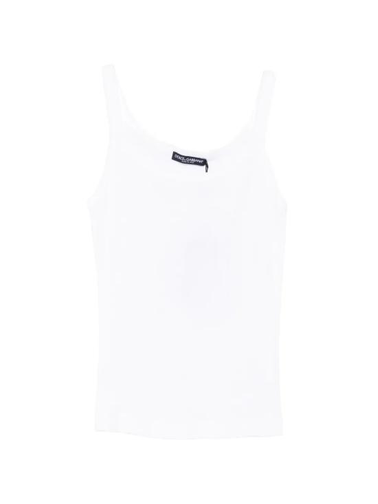 26SS 돌체앤가바나 민소매 티셔츠 F8K97Z GDDL0W0800 White