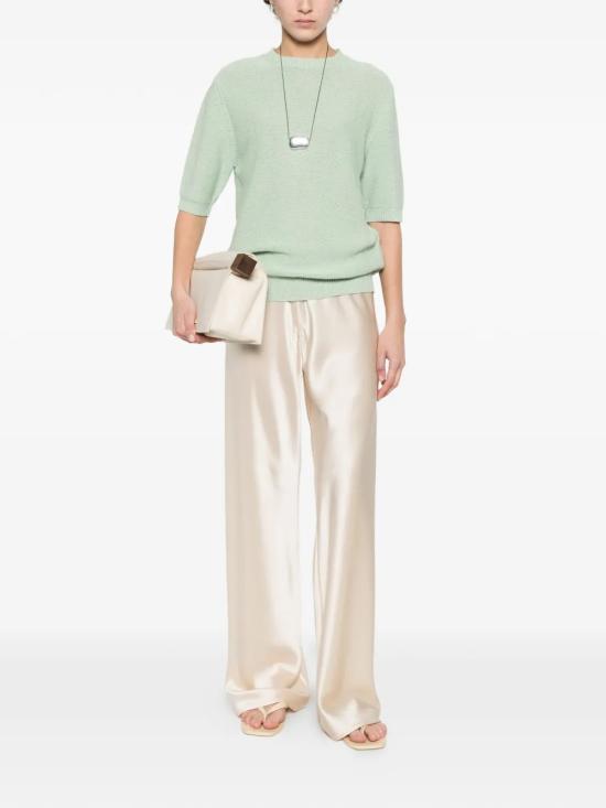 26SS 파비아나 필리피 반팔 티셔츠 MAD266F490 D2736172 Green - FABIANA FILIPPI