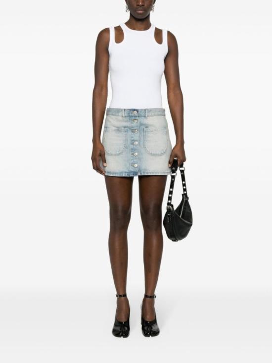  쿠레쥬 숏 스커트 124DJU156DE0016 7011 Blue - COURREGES