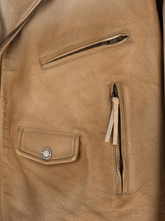 26SS 골든구스 가죽 자켓 GUP02535P0023041515515155 Beige - GOLDEN GOOSE