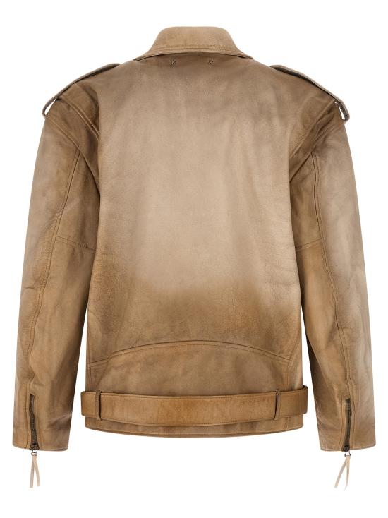 26SS 골든구스 가죽 자켓 GUP02535P0023041515515155 Beige - GOLDEN GOOSE