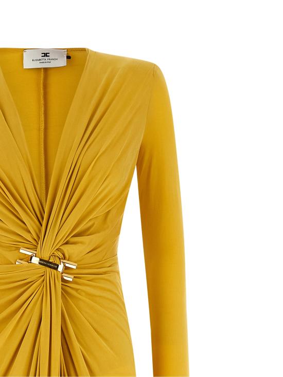 26SS 엘리자베타프랜치 롱 원피스 ABR2961E2EV4 Yellow - ELISABETTA FRANCHI