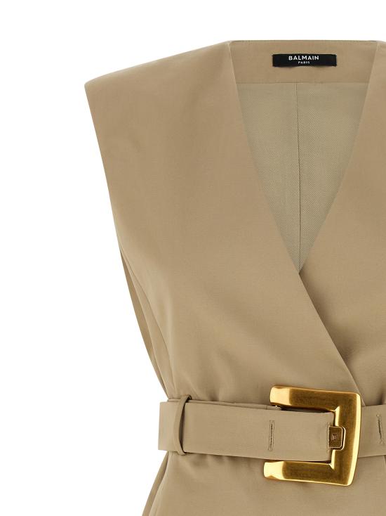 26SS 발망 숏 원피스 GF1R5168CG430AN Beige - BALMAIN