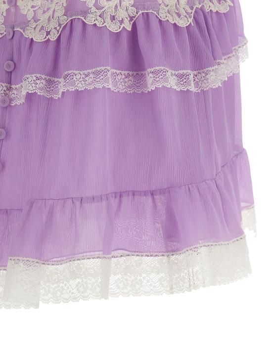 26SS 알베르타 페레티 민소매 티셔츠 A080216171240 Purple - ALBERTA FERRETTI