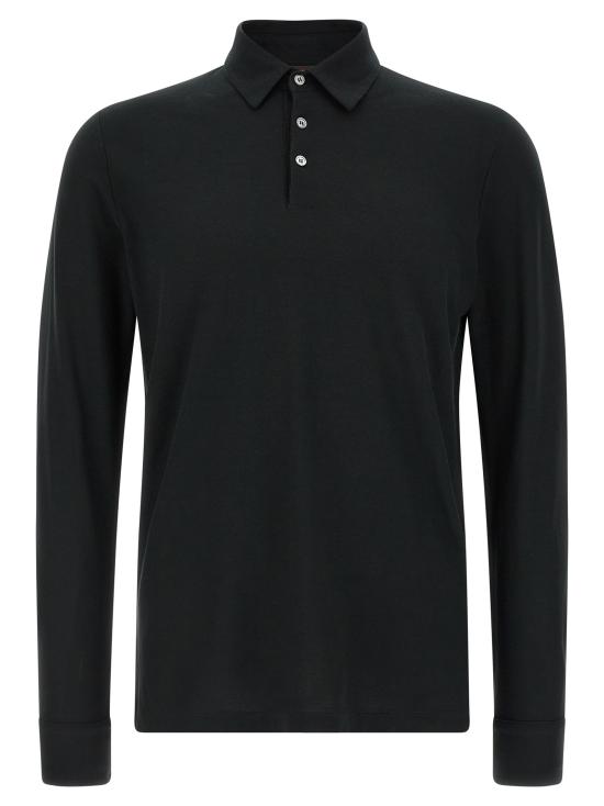 26SS 자노네 폴로 티셔츠 815132ZG380Z0015 Black