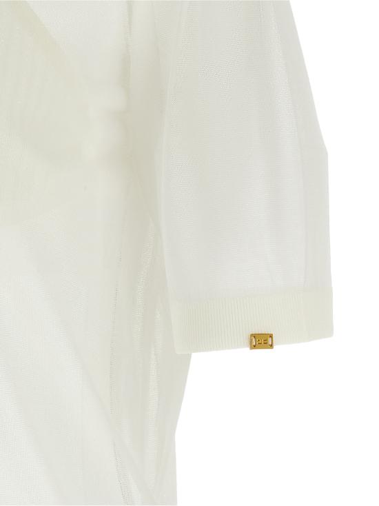 26SS 엘리자베타프랜치 폴로 티셔츠 MK80B61E2360 White - ELISABETTA FRANCHI