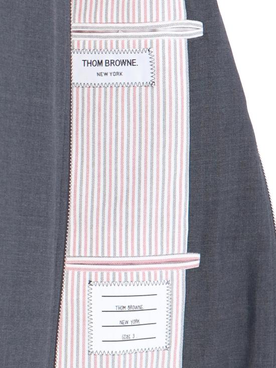26SS 톰브라운 플레인 위브 4바 니트 립 블루종 MJO030A 06146 025 Grey - THOM BROWNE