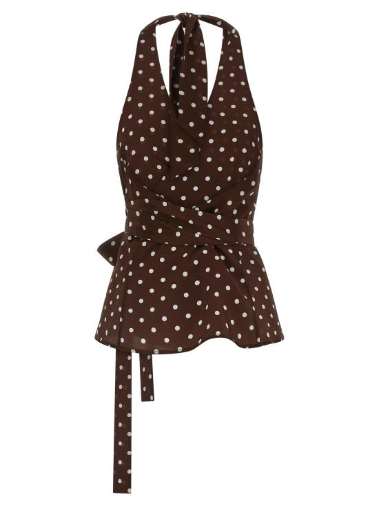 26SS 파로쉬 이브닝 티셔츠 D313363SBILLO808 Brown - PAROSH