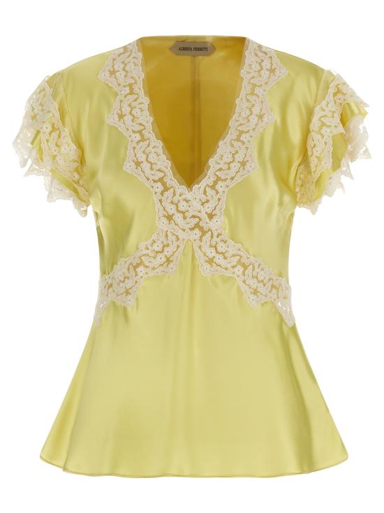 26SS 알베르타 페레티 이브닝 티셔츠 A022116271024 Yellow