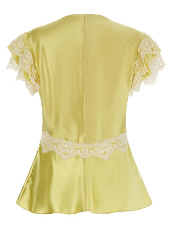 26SS 알베르타 페레티 이브닝 티셔츠 A022116271024 Yellow - ALBERTA FERRETTI