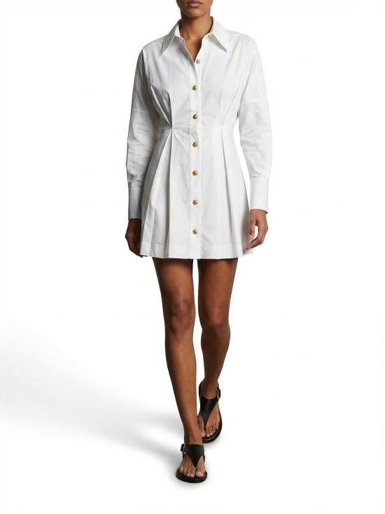 26SS 발망 숏 원피스 GF1R9412CB090FB White - BALMAIN