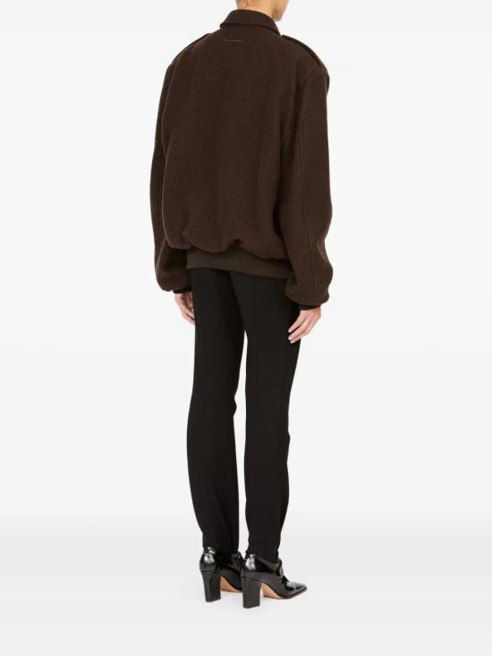25FW MM6 메종마르지엘라 자켓 S62AN0169 M35635 002F BROWN BLACK - MM6 MAISON MARGIELA