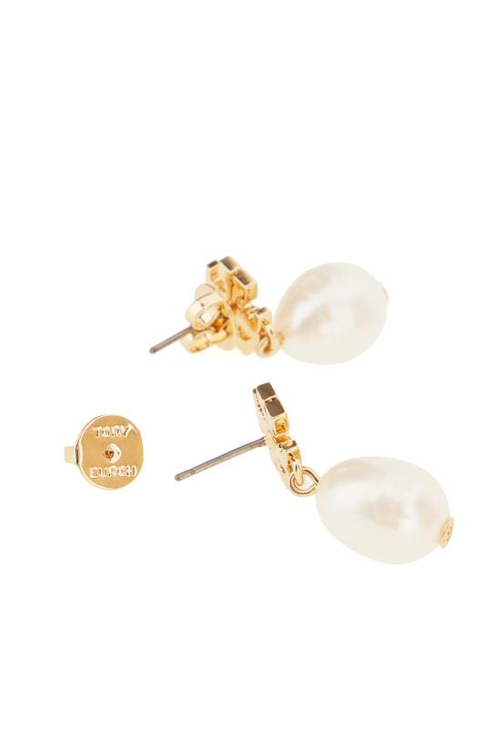 26SS 토리버치 Kira 펄 드랍 이어링 65156 709 TORYGOLDIVORY - TORY BURCH