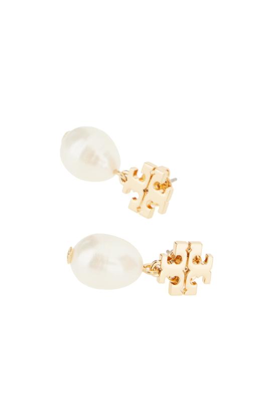 26SS 토리버치 Kira 펄 드랍 이어링 65156 709 TORYGOLDIVORY - TORY BURCH