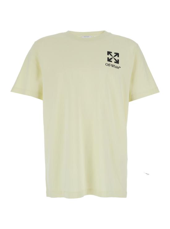 26SS 오프화이트 반팔 티셔츠 44MAA027S26J00B331 Yellow