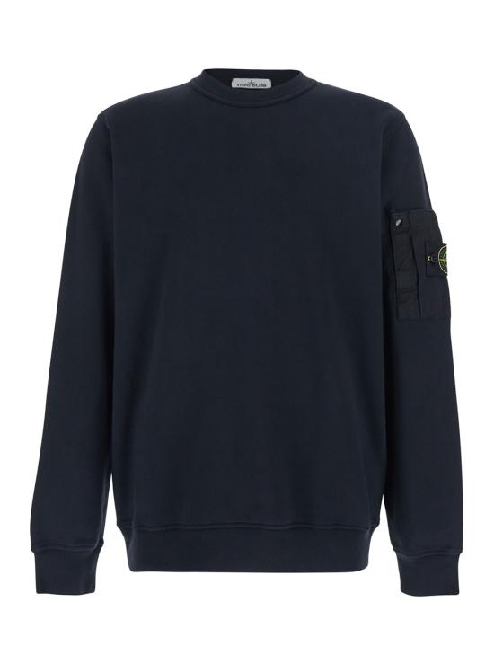 26SS 스톤 아일랜드 코튼 플리스 크루넥 스웨트셔츠 L1S156100019S0410V0020 Blu