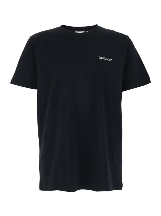 26SS 오프화이트 반팔 티셔츠 44MAA027S26J0010001 Black