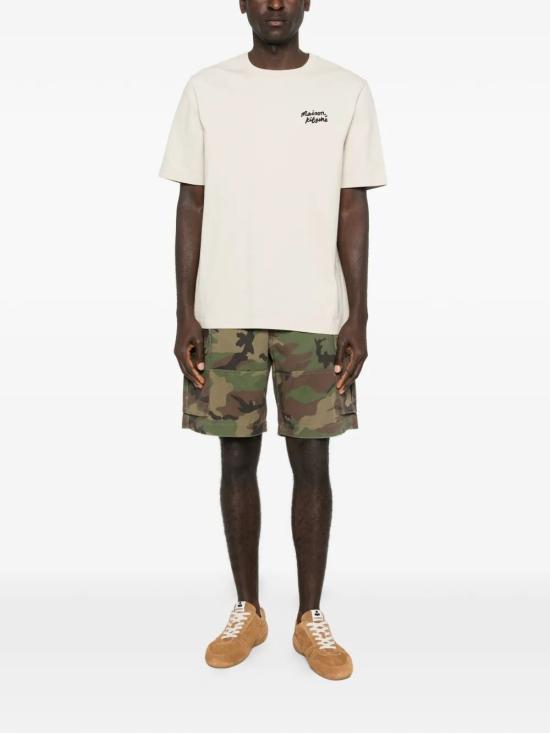 26SS 메종키츠네 핸드라이팅 컴포트 티셔츠 MM00126KJ7025 0304 PELICAN - MAISON KITSUNE