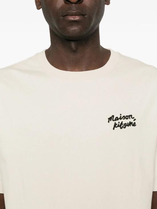 26SS 메종키츠네 핸드라이팅 컴포트 티셔츠 MM00126KJ7025 0304 PELICAN - MAISON KITSUNE