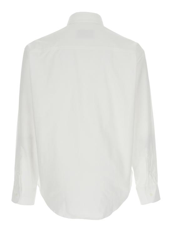 26SS 아미 스몰 하트 로고 박시 자수 셔츠 HSH822CO0031168 White - AMI