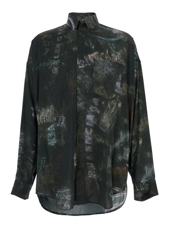 26SS 발렌시아가 셔츠 857811TTL781055 Black