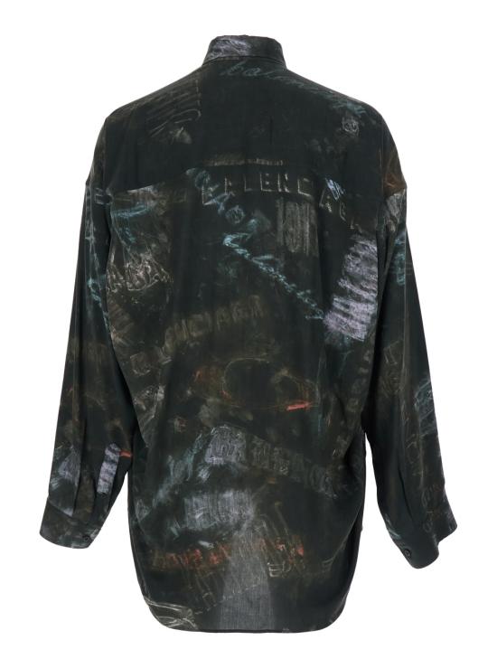 26SS 발렌시아가 셔츠 857811TTL781055 Black - BALENCIAGA