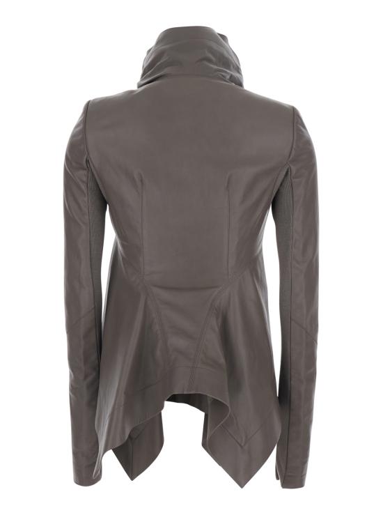 26SS 릭 오웬스 가죽 자켓 RP01F6743LBY34 Grey - RICK OWENS
