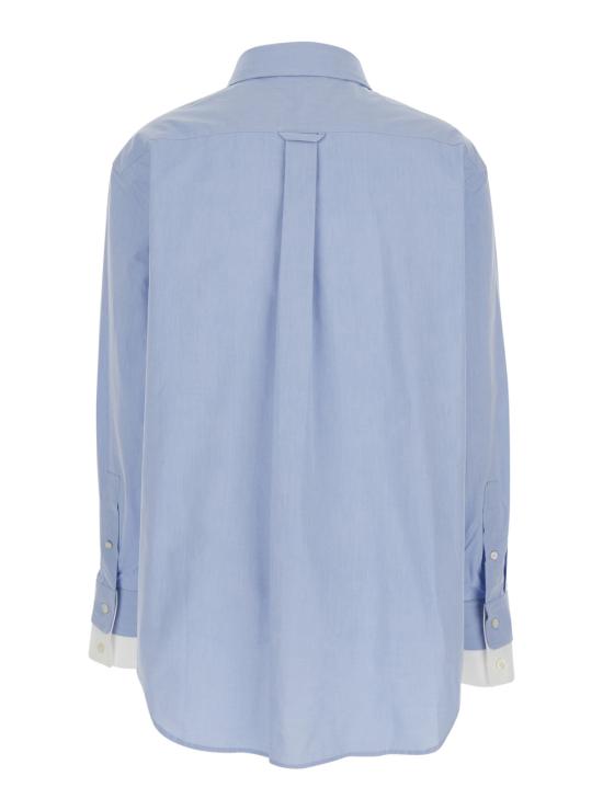 26SS 아크네 스튜디오 레이어드 버튼업 AC0790CN2 Blu - ACNE STUDIOS