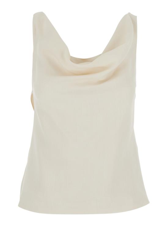 26SS 브루넬로 쿠치넬리 민소매 티셔츠 MH126TR31C579 White