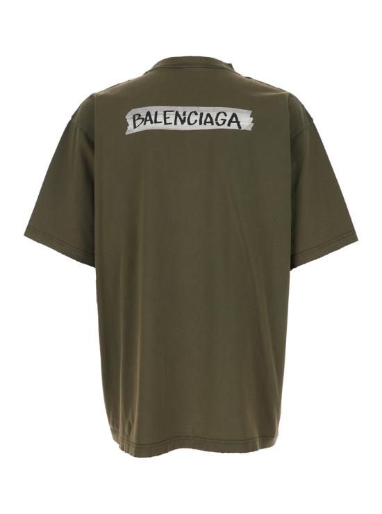 26SS 발렌시아가 탑 764235TTVL62840 Green - BALENCIAGA