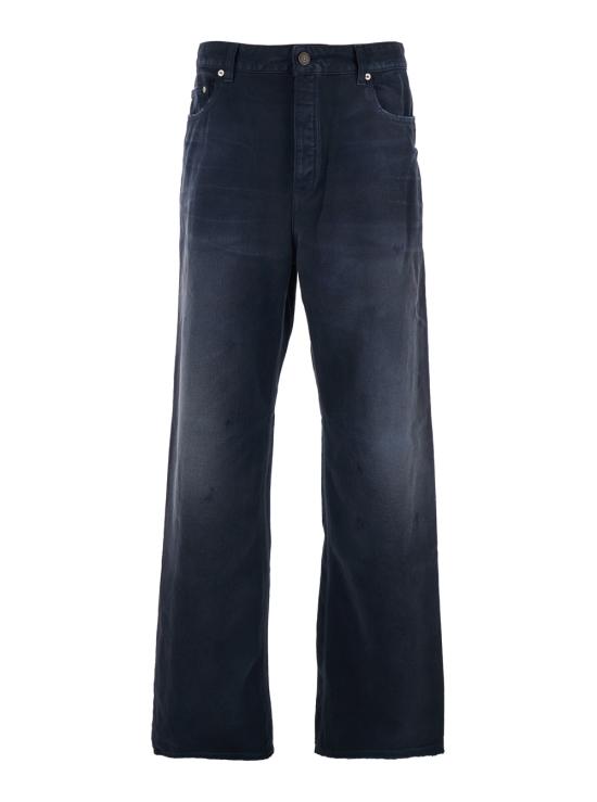 26SS 발렌시아가 커브드 니 팬츠 857194TTW648074 Blu