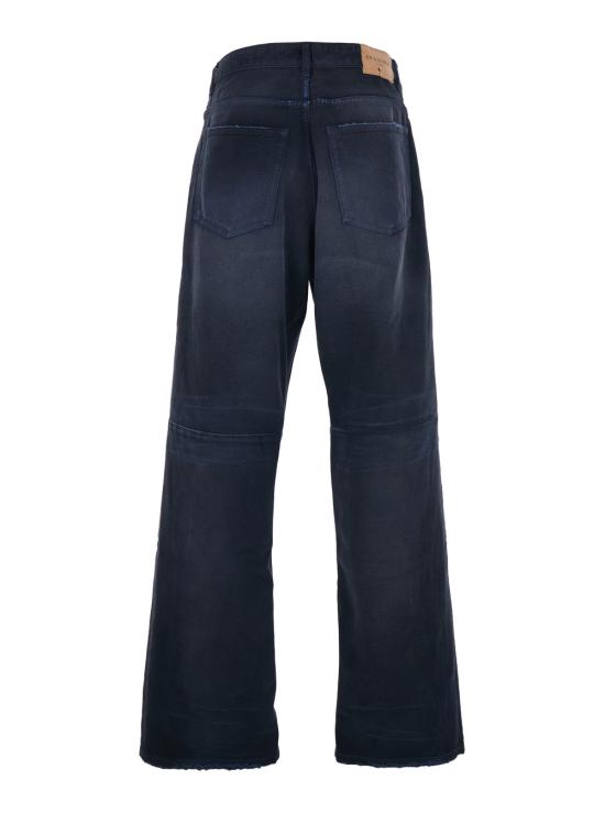 26SS 발렌시아가 커브드 니 팬츠 857194TTW648074 Blu - BALENCIAGA