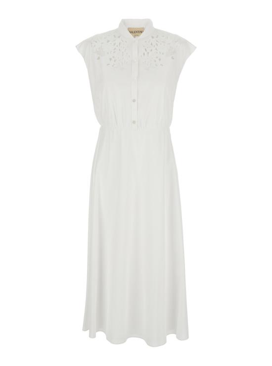 26SS 발렌티노 가라바니 롱 원피스 8B3VAJR59VN0BO White