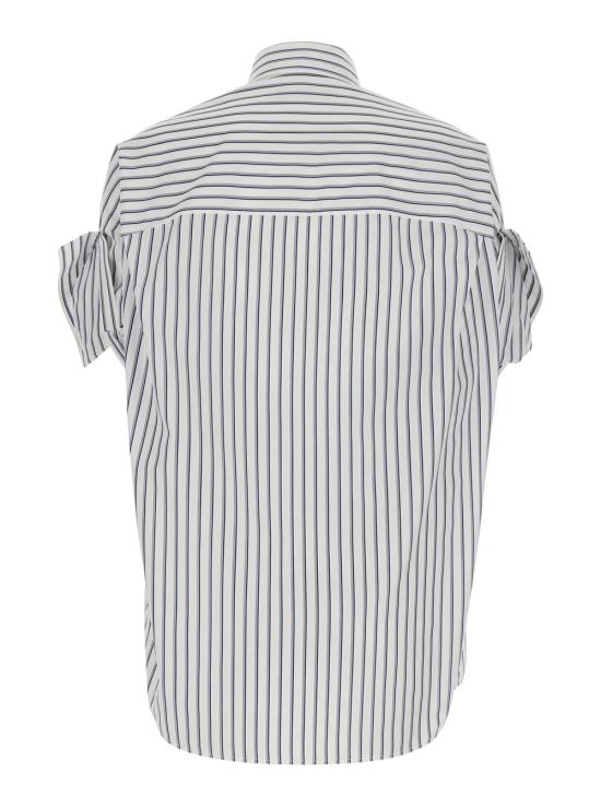 26SS 발렌시아가 턱드 슬리브 셔츠 857833TTM339086 White - BALENCIAGA