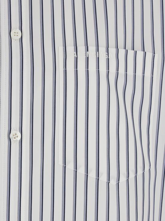 26SS 발렌시아가 턱드 슬리브 셔츠 857833TTM339086 White - BALENCIAGA