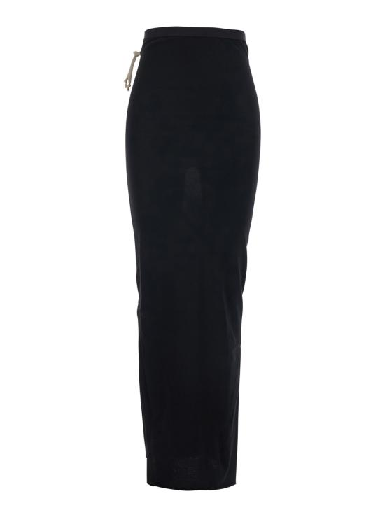 26SS 릭 오웬스 롱 스커트 RP01F6339JA09 Black